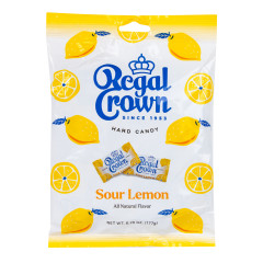 REGAL CROWN SOUR LEMON 6.25 OZ PEG BAG