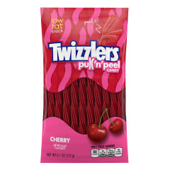 TWIZZLERS CHERRY PULL N’ PEEL 6.1 OZ PEG BAG