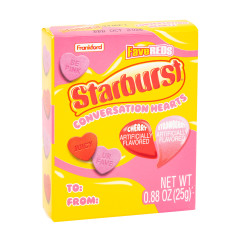 STARBURST CONVERSATION HEARTS .88 OZ BOX