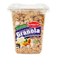 SUNBEST - FRENCH - VANILLA GRANOLA - ALL - NATURAL - 15OZ - PK12