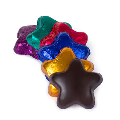 MADELAINE DARK CHOCOLATE ASSORTED FOIL STARS