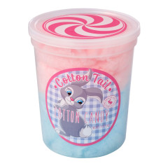 CHOCOLATE STORYBOOK PINK VANILLA BLUE RASPBERRY COTTON TAILS COTTON CANDY 1.75 OZ TUB