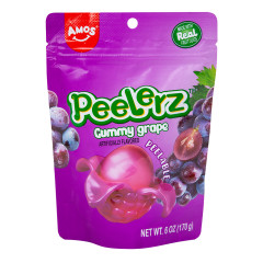 PEELERZ GUMMY GRAPE 6 OZ BAG