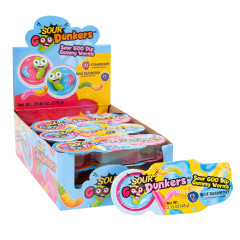 SOUR GOO DUNKERS - GUMMY WORMS - 2.1OZ