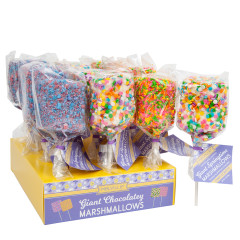 MELVILLE CANDY COMPANY SPRING GIANT CHOCOLATEY MARSHMALLOW POPS