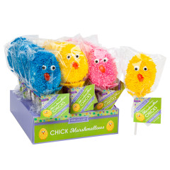 MELVILLE CANDY COMPANY CHICK MARSHMALLOW 1.4 OZ POPS