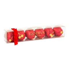 GODIVA - VALENTINE - ACETATE CHERRY CORD - 6PC