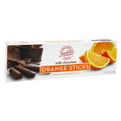 SWEET'S MILK CHOCOLATE ORANGE JELLY STICKS 10.5 OZ BOX *SF DC ONLY*