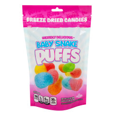 PRIMED WARRIOR BABY SNAKE PUFFS FREEZE DRIED CANDIES POUCH