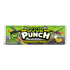 SOUR PUNCH FRAKENSTRAWS 3.2 OZ