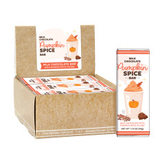 CLEVER CANDY PUMPKIN SPICE FILLED MILK CHOCOLATE 1.75 OZ BAR