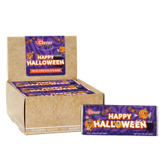 CLEVER CANDY HAPPY HALLOWEEN MILK CHOCOLATE 1.75 OZ BAR
