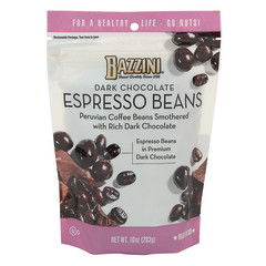 BAZZINI DARK CHOCOLATE ESPRESSO BEANS 10 OZ