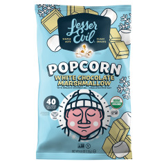LESSER EVIL WHITE CHOCOLATE MARSHMALLOW POPCORN 4.6 OZ BAG