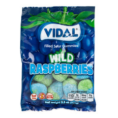 VIDAL - SOUR RASPBERRIES PEG BAG - 2.96OZ