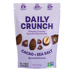 DAILY CRUNCH - COCOA + SEA S SPROUT ALMONDS - 4OZ