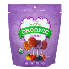 LOVELY CANDY - ORGANIC LOLLIPOPS - 7OZ