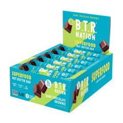 B.T.R NATION - DARK CHOCOLATE BROWN NUT BAR - 1.23OZ - 12CT - 6/CS