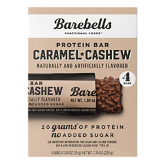 BAREBELLS - CASHEW BARS (4CT) - 7.76OZ