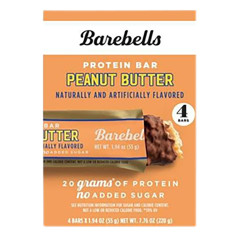 BAREBELLS - PEANUT BUTTER BARS(4CT) - 7.76OZ