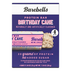 BAREBELLS - BIRTHDAY CAKE BARS(4CT) - 7.76OZ