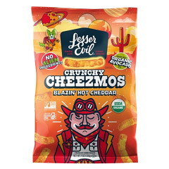 LESSER EVIL - CHEEZMOS - BLAZIN HOTCHEDDAR - 7OZ