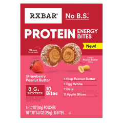 RX BAR - PROTEIN BITES PEANUT BUTTER STRAWBERRY(5CT) - 8.8OZ