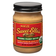 SWEET ELLA'S - ORGANIC CRUN PEANUT BUTTER - 12.5OZ