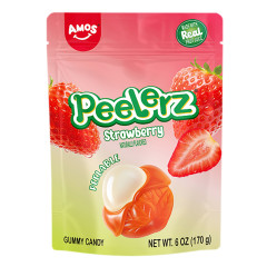 PEELERZ GUMMY STRAWBERRY 6 OZ BAG