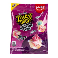 JUICY DROP WILD BERRY GUMMY MYSTERY CUBE 5 OZ PEG BAG