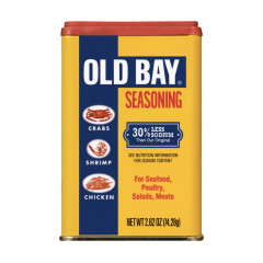 OLD BAY - SEASONING - 30% LESS SODIUM - 2.62OZ