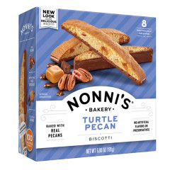 NONNI'S - BISCOTTI TURTLE PECAN(8CT) - 6.88OZ