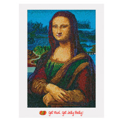 JELLY BELLY MONA LISA BEAN POSTER 18X24&rdquo;