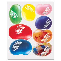 JELLY BELLY 3D BEAN WINDOW DECAL SHEETS