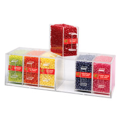 JELLY BELLY 6 DRAWER COMPACT PLEXIGLASS UNIT