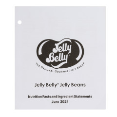 JELLY BELLY JELLY BEANS NUTRITION FACTS BOOKLET
