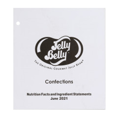 JELLY BELLY CONFECTIONS NUTRITION FACTS BOOKLET
