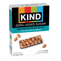 KIND - ZERO SUGAR - DARK CHOCOLATE AND SESLT (10CT) - 12.3OZ