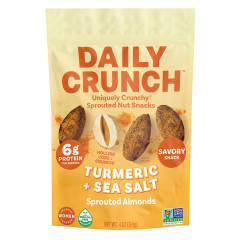 DAILY CRUNCH - TUMERIC SSLT SPROUTED ALMONDS - 4OZ