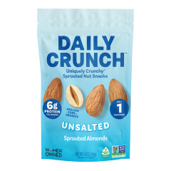 DAILY CRUNCH - UNSALTED OG SPROUTED ALMONDS - 4OZ