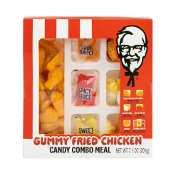 KFC GUMMY FRIED CHICKEN CANDY COMBO MEAL 7.1 OZ BOX