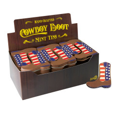 AMUSEMINTS COWBOY BOOT MINTS 0.56 OZ TIN