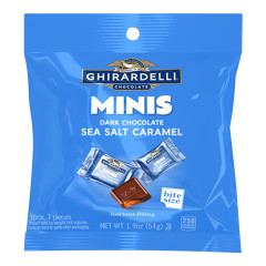 GHIRARDELLI - CARAMEL DARK CHOCOLATE SSLT MINI - 1.9OZ