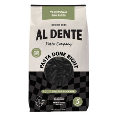 AL DENTE SQUID INK FETTUCCINE PASTA 12 OZ BAG