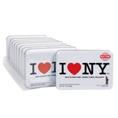 AMUSEMINTS I LOVE NY STATUE OF LIBERTY MILK CHOCOLATE 2 OZ TIN