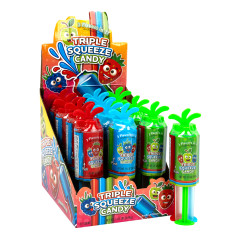 TRIPLE SQUEEZE CANDY GEL 3 FLAVORS IN 1! 1.9 OZ
