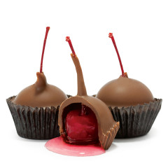 NASSAU CANDY MILK CHOCOLATE STEM CHERRIES