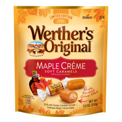 WERTHER'S ORIGINAL MAPLE CREME SOFT CARAMELS 7.4 OZ POUCH