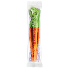 CLEVER CANDY FOILED SOLID MILK CHOCOLATE CARROT 3 OZ