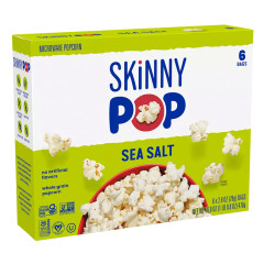 SKINNYPOP MICROWAVE SEA SALT POPCORN 2.8 OZ BAG
